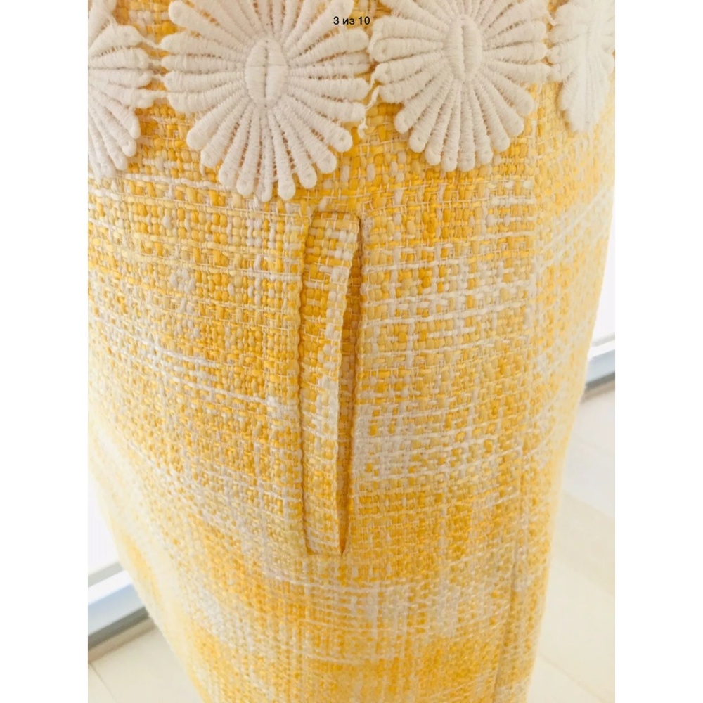 Laundry Dress Size 0 , Tweed Yellow - Picture 3 of 10